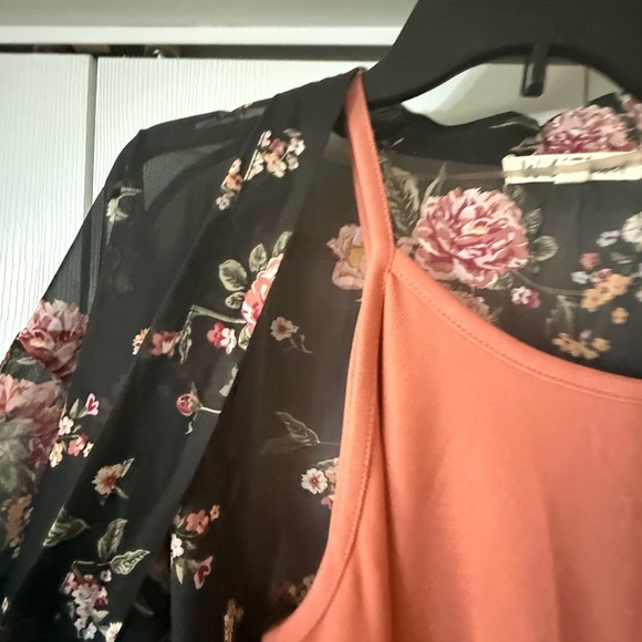 Wallflower Floral Kimono and Dress Set - Picture 2 of 4